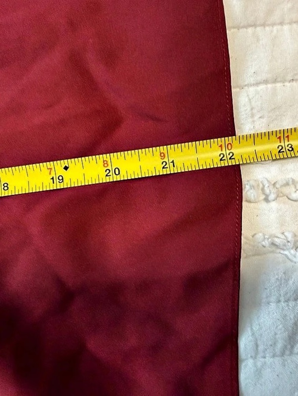 Theory Smocked Red off the shoulder 100% silk - Picture 4 of 8